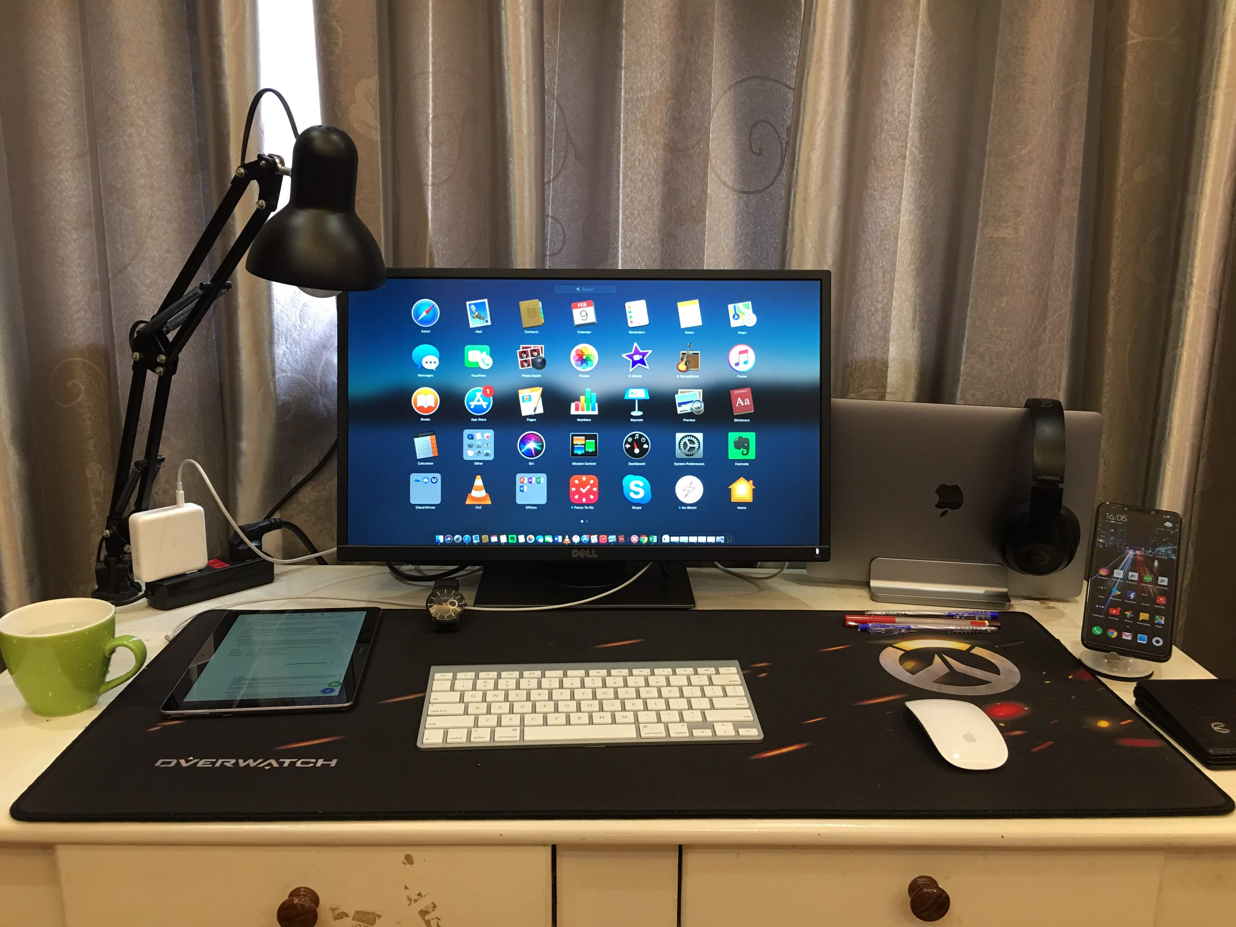 Bookshelf and working space